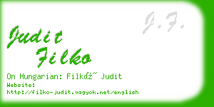 judit filko business card